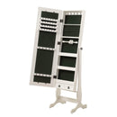  Coaster Furniture Batista 901804 Cheval Mirror with Jewelry Storage - White IMAGE 1