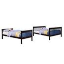  Coaster Furniture Chapman 460259 Wood Twin Over Full Bunk Bed - Black IMAGE 2
