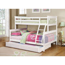  Coaster Furniture Chapman 460260 Wood Twin Over Full Bunk Bed - White IMAGE 1