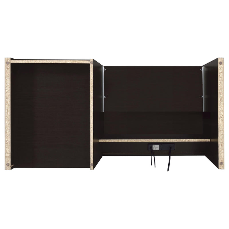  Coaster Furniture Halston 800702 47-inch 2-Drawer Office Desk with Cabinet - Cappuccino IMAGE 11