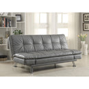  Coaster Furniture Dilleston 500096 Upholstered Tufted Convertible Sofa Bed - Grey IMAGE 5