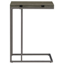  Coaster Furniture Pedro 902864 Expandable C-Shaped Sofa Side Table - Weathered Grey IMAGE 10