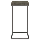  Coaster Furniture Pedro 902864 Expandable C-Shaped Sofa Side Table - Weathered Grey IMAGE 3