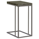  Coaster Furniture Pedro 902864 Expandable C-Shaped Sofa Side Table - Weathered Grey IMAGE 6