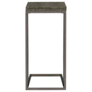  Coaster Furniture Pedro 902864 Expandable C-Shaped Sofa Side Table - Weathered Grey IMAGE 8