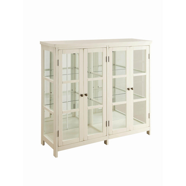  Coaster Furniture Sable 950306 4-door Wood Accent Storage Display Cabinet - Off White IMAGE 1