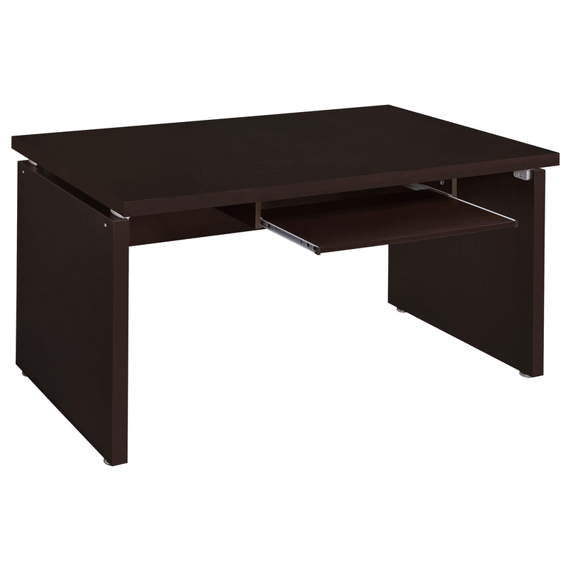 Coaster Furniture Skylar 800891 55-inch Computer Desk with Keyboard Drawer - Cappuccino IMAGE 2