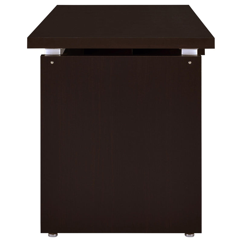  Coaster Furniture Skylar 800891 55-inch Computer Desk with Keyboard Drawer - Cappuccino IMAGE 5
