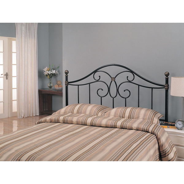  Coaster Furniture Bailey 300182QF Metal Queen or Full Open Frame Headboard - Black IMAGE 1