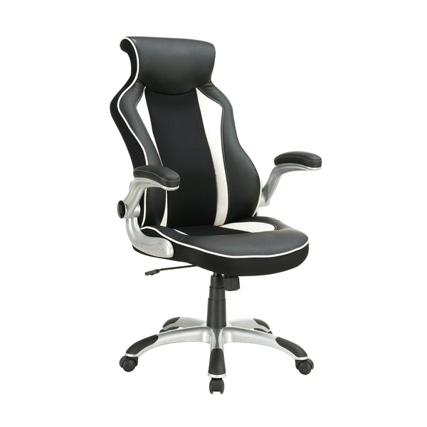  Coaster Furniture Dustin 800048 Upholstered Adjustable Home Office Desk Chair - Black IMAGE 1