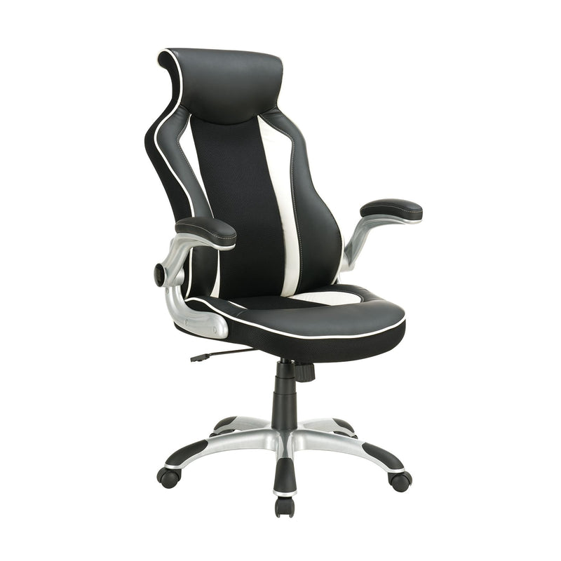  Coaster Furniture Dustin 800048 Upholstered Adjustable Home Office Desk Chair - Black IMAGE 1