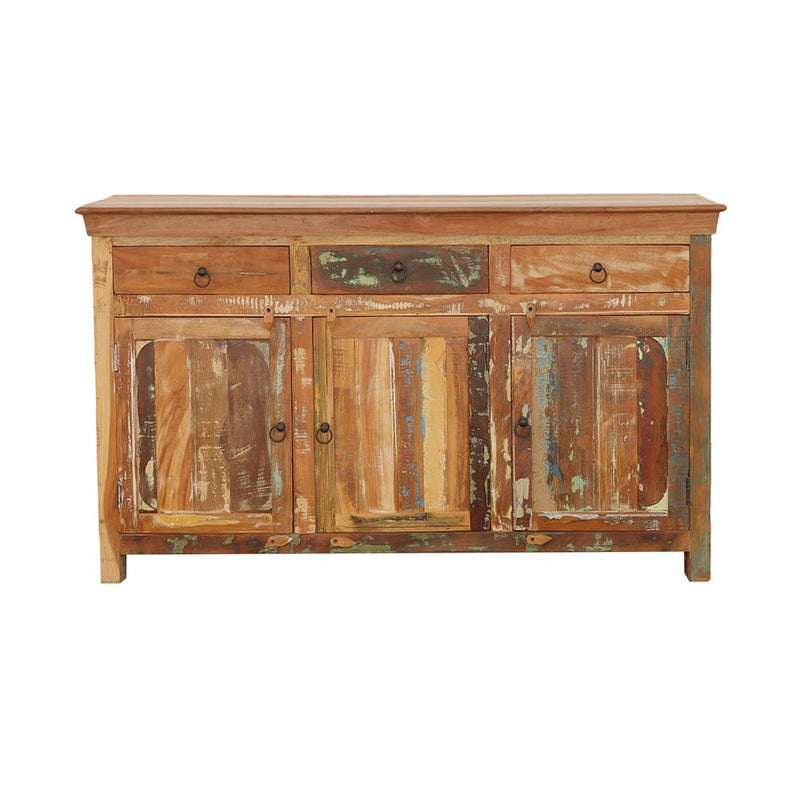 Coaster Furniture Harper 950367 3-door Solid Reclaimed Wood Accent Cabinet - Brown IMAGE 2
