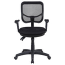  Coaster Furniture Rollo 800019 Upholstered Adjustable Ergonomic Office Chair - Black IMAGE 3