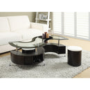  Coaster Furniture Buckley 720218 3-piece Coffee Table and Stools Set - Cappuccino IMAGE 3