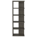  Coaster Furniture Harrison 800553 71-inch 5-shelf Bookshelf - Weathered Grey IMAGE 2