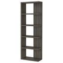  Coaster Furniture Harrison 800553 71-inch 5-shelf Bookshelf - Weathered Grey IMAGE 3