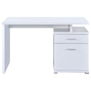  Coaster Furniture Irving 800110 47-inch 2-Drawer Office Computer Desk - White IMAGE 4