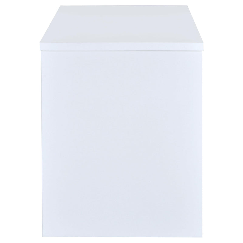  Coaster Furniture Irving 800110 47-inch 2-Drawer Office Computer Desk - White IMAGE 8