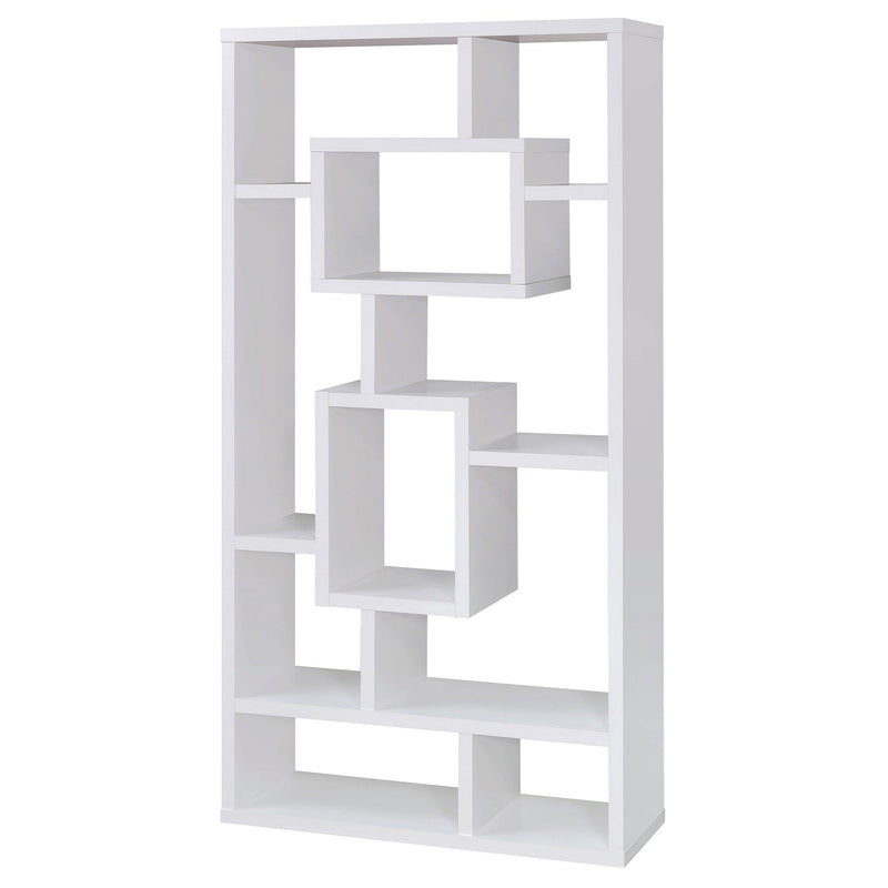  Coaster Furniture Corey 800157 71-inch 8-shelf Bookshelf - White IMAGE 3