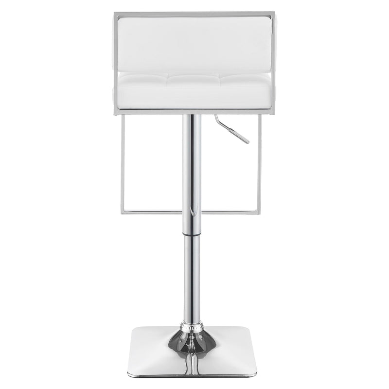  Coaster Furniture Alameda 100193 Adjustable Bar Stool - Chrome and White IMAGE 5