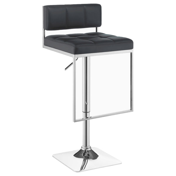  Coaster Furniture Alameda 100195 Adjustable Bar Stool - Chrome and Grey IMAGE 1