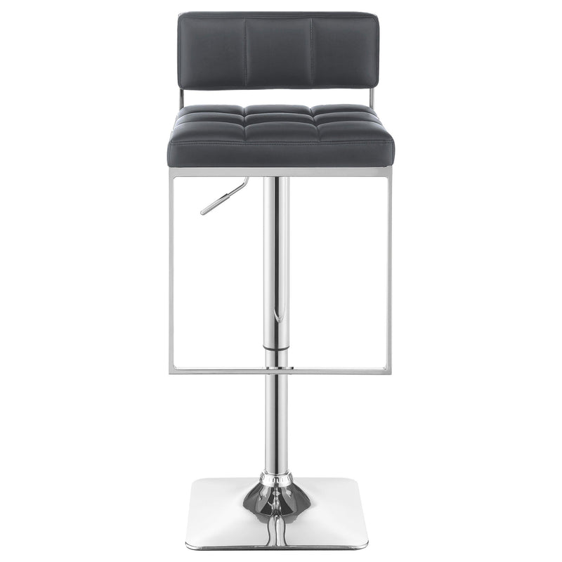  Coaster Furniture Alameda 100195 Adjustable Bar Stool - Chrome and Grey IMAGE 3