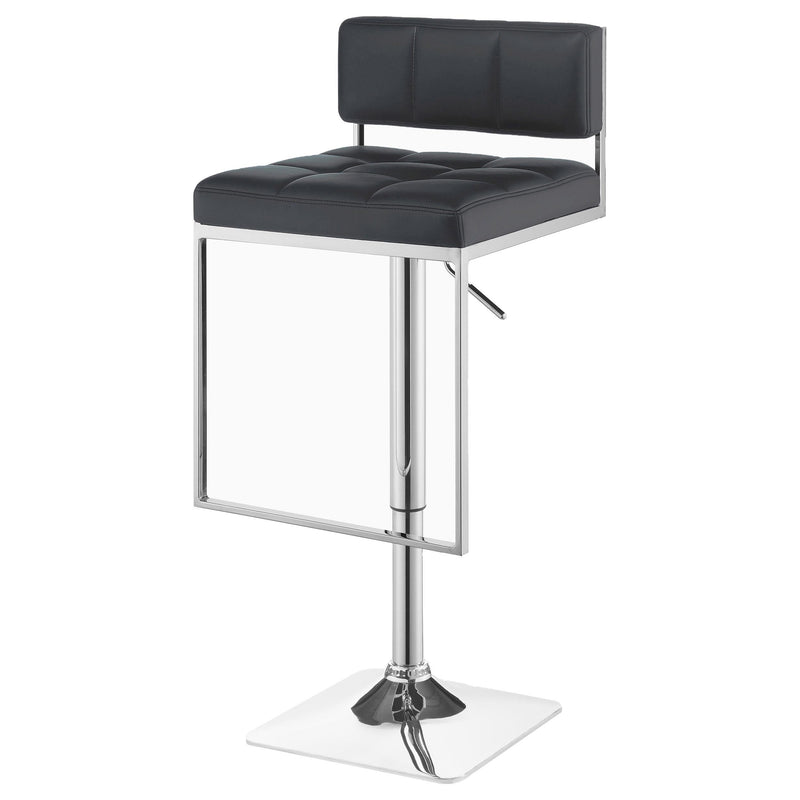  Coaster Furniture Alameda 100195 Adjustable Bar Stool - Chrome and Grey IMAGE 4