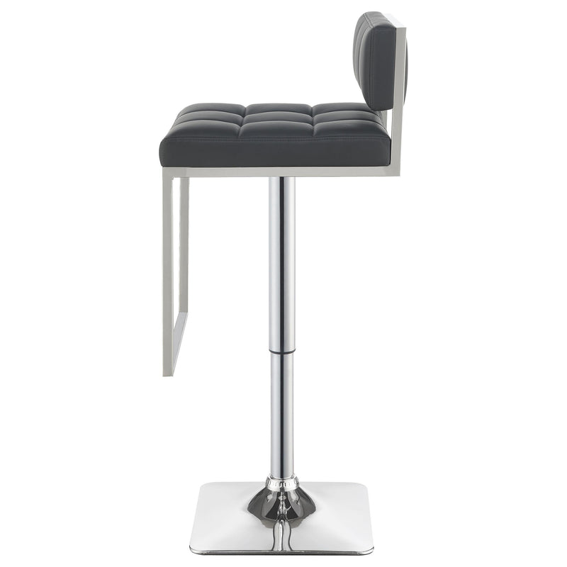  Coaster Furniture Alameda 100195 Adjustable Bar Stool - Chrome and Grey IMAGE 5