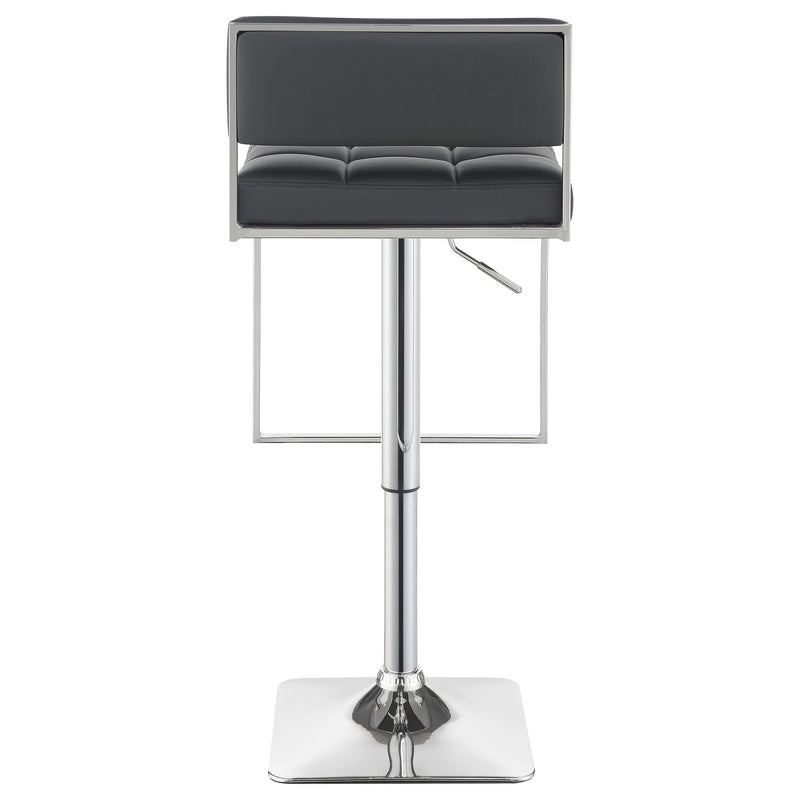  Coaster Furniture Alameda 100195 Adjustable Bar Stool - Chrome and Grey IMAGE 6