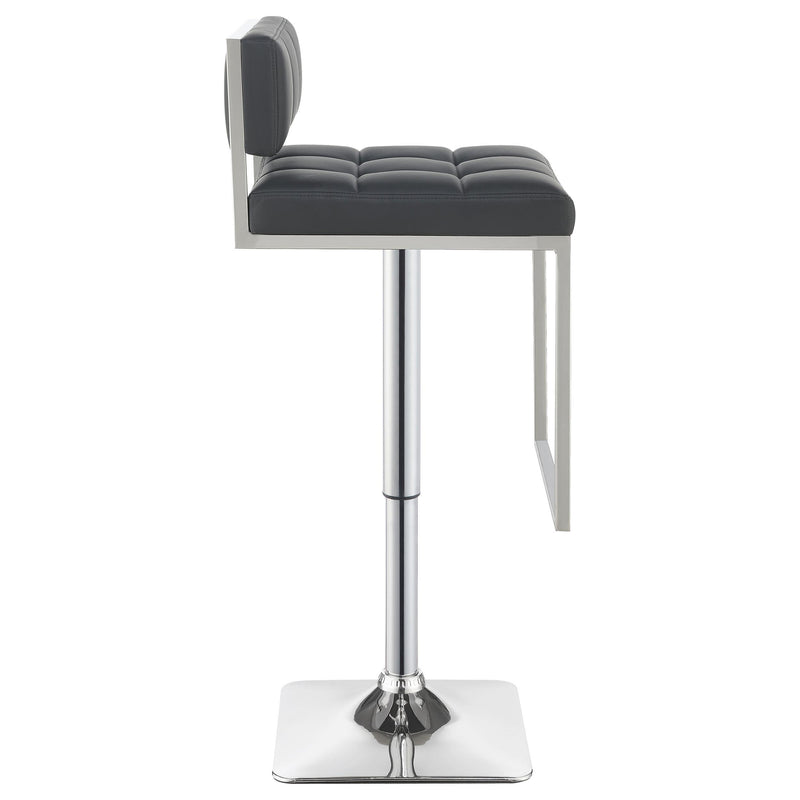  Coaster Furniture Alameda 100195 Adjustable Bar Stool - Chrome and Grey IMAGE 7