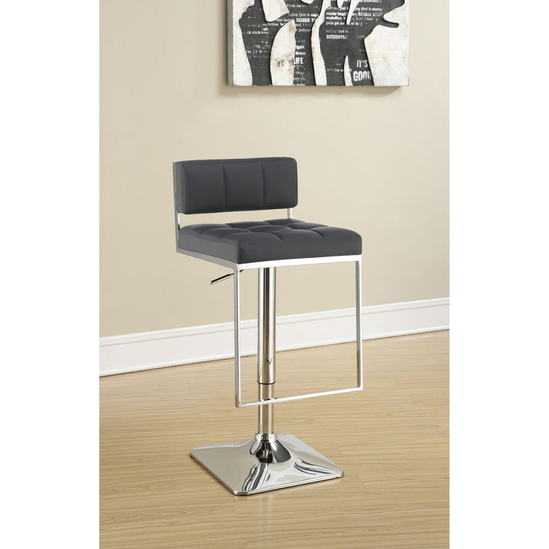  Coaster Furniture Alameda 100195 Adjustable Bar Stool - Chrome and Grey IMAGE 8
