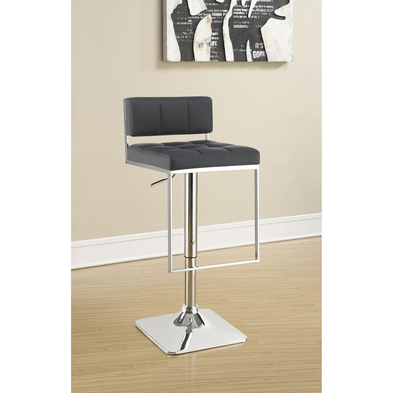  Coaster Furniture Alameda 100195 Adjustable Bar Stool - Chrome and Grey IMAGE 9
