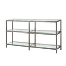  Coaster Furniture Kate 801018 55-inch 2-shelf Console Bookcases - Black Nickel IMAGE 1