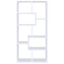  Coaster Furniture Theo 800136 71-inch 7-shelf Bookshelf - White IMAGE 2