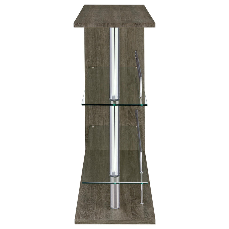  Coaster Furniture Prescott 100156 Rectangular Home Bar Table - Weathered Grey IMAGE 2
