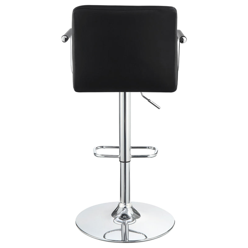  Coaster Furniture Palomar 121095 Adjustable Height Bar Stool - Black and Chrome IMAGE 5