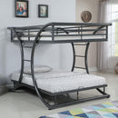  Coaster Furniture Stephan 460078 Metal Full Over Full Bunk Bed - Gunmetal IMAGE 5