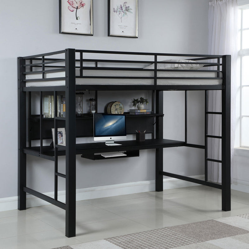  Coaster Furniture Avalon 460023 Full Workstation Loft Bed - Black IMAGE 10