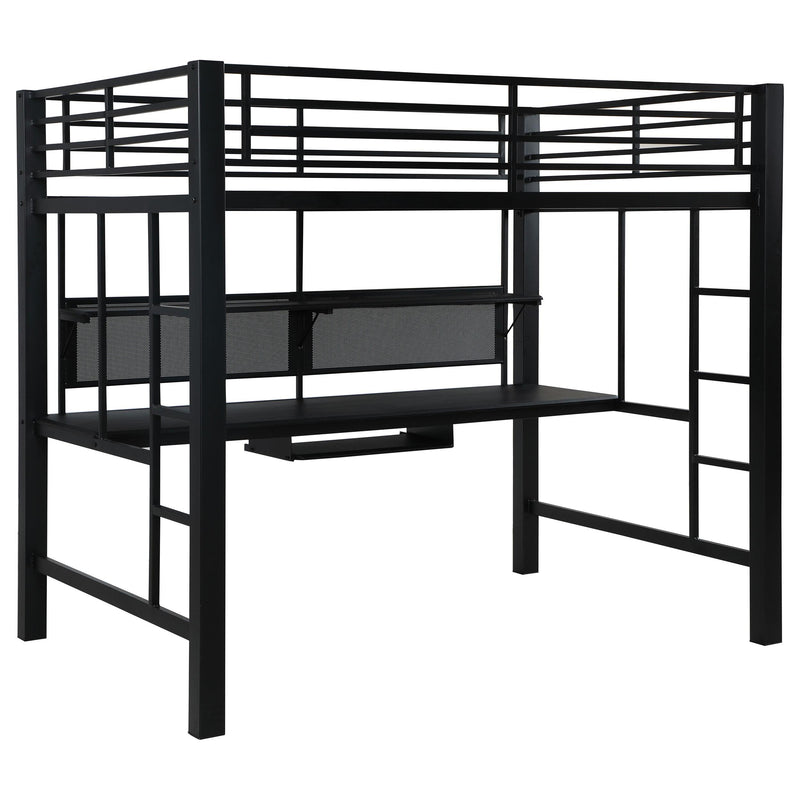  Coaster Furniture Avalon 460023 Full Workstation Loft Bed - Black IMAGE 2