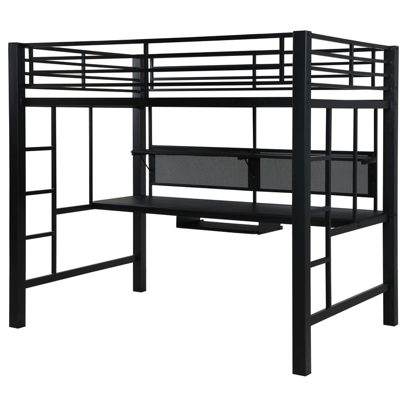  Coaster Furniture Avalon 460023 Full Workstation Loft Bed - Black IMAGE 4