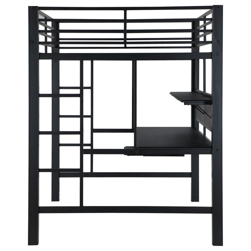  Coaster Furniture Avalon 460023 Full Workstation Loft Bed - Black IMAGE 5