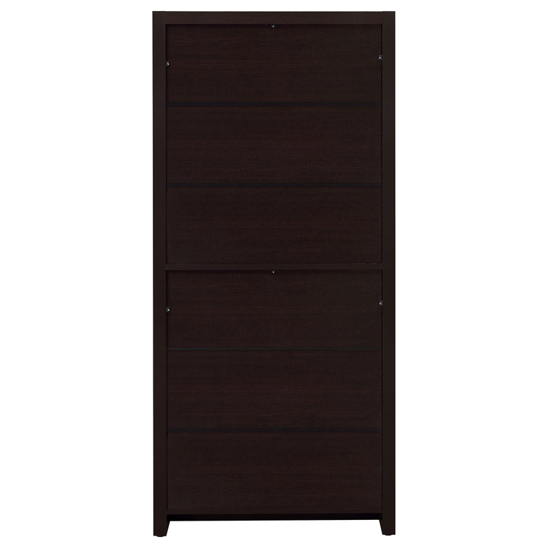  Coaster Furniture Skylar 800905 71-inch 5-shelf Bookcase with Drawer - Cappuccino IMAGE 7