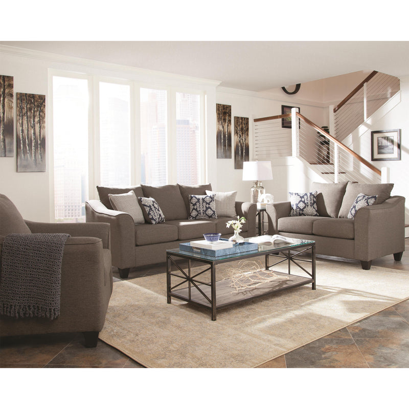  Coaster Furniture Salizar 506023 Upholstered Flared Arm Accent Chair - Charcoal Grey IMAGE 2