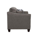  Coaster Furniture Salizar 506022 Upholstered Flared Arm Loveseat - Charcoal Grey IMAGE 4