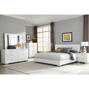  Coaster Furniture Felicity 203500KE Wood Eastern King LED Panel Bed - White High Gloss IMAGE 7