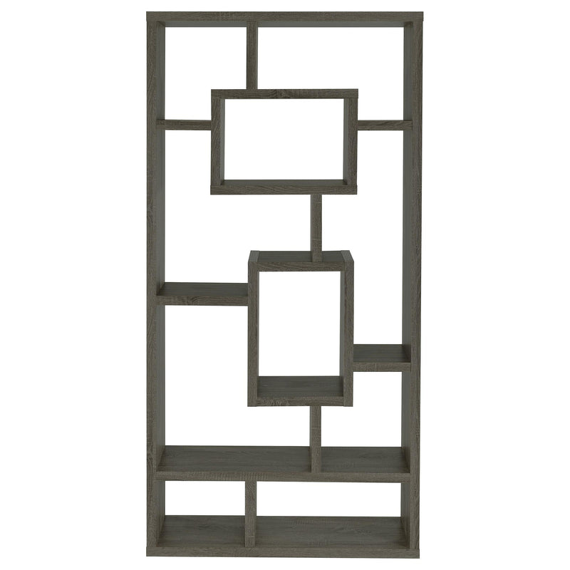  Coaster Furniture Corey 800512 71-inch 8-shelf Bookshelf - Weathered Grey IMAGE 2