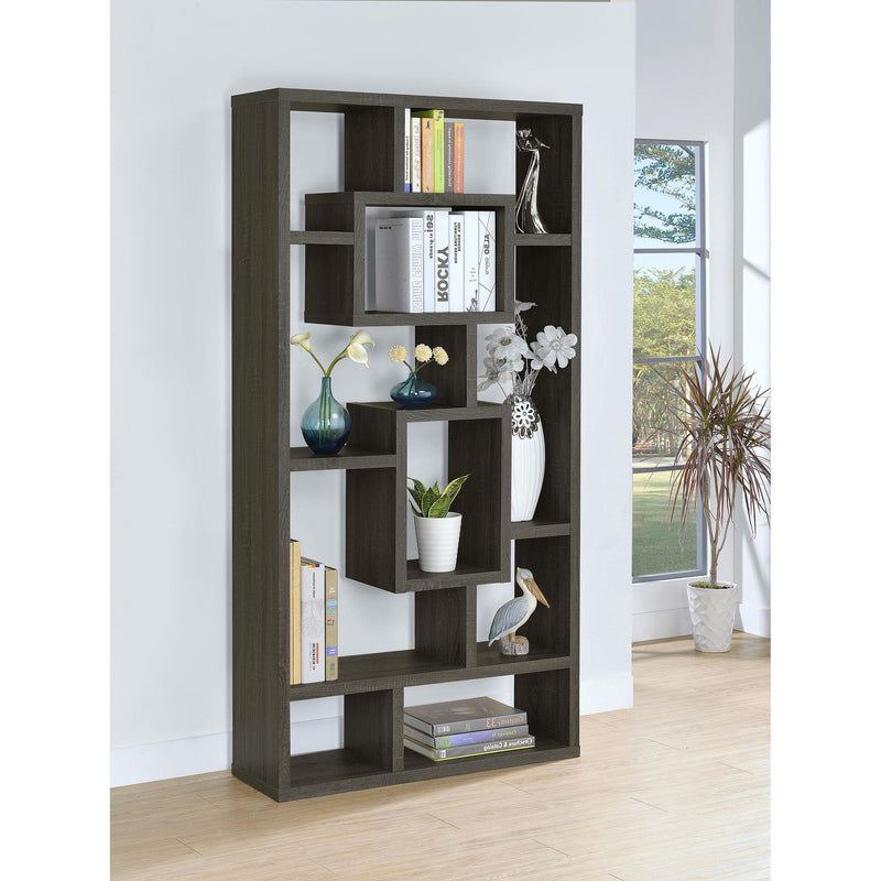  Coaster Furniture Corey 800512 71-inch 8-shelf Bookshelf - Weathered Grey IMAGE 9