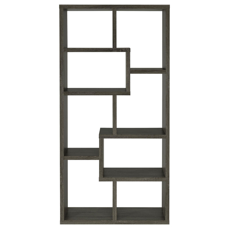  Coaster Furniture Theo 800510 71-inch 7-shelf Bookshelf - Weathered Grey IMAGE 6