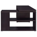  Coaster Furniture Yvette 800517 60-inch 3-Drawer L-Shape Computer Desk - Cappuccino IMAGE 5