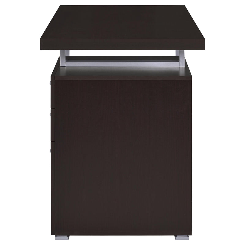  Coaster Furniture Brennan 800519 47-inch 3-Drawer Office Computer Desk - Cappuccino IMAGE 5
